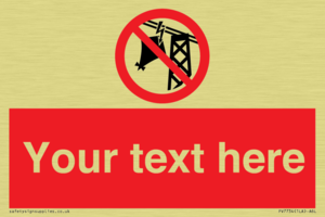 Custom prohibition do not fly kites near overhead electrical power lines